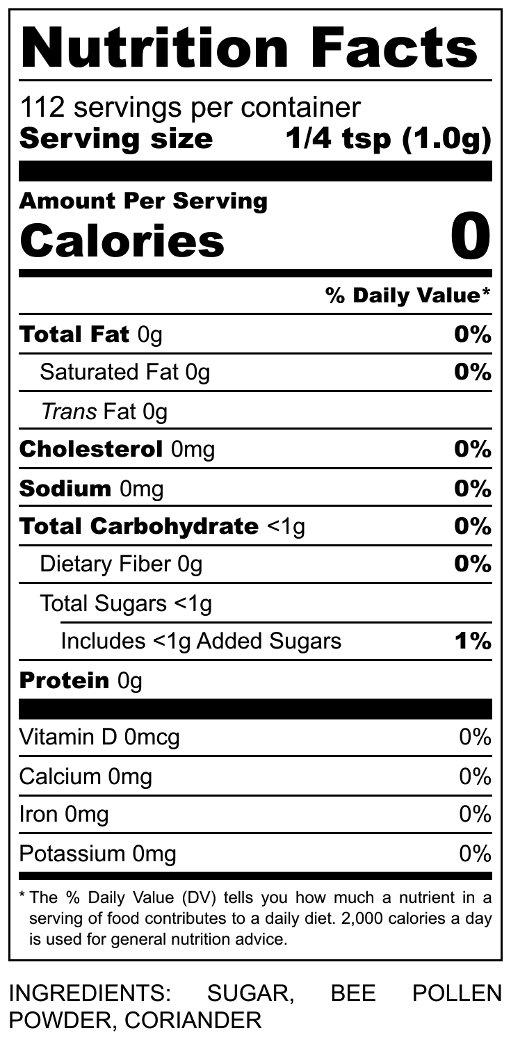 Manna - Nutrition Label - Vertical