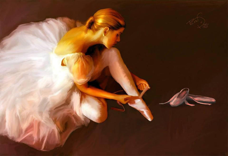 11X17 ART PRINT--"BALLET SHOES"