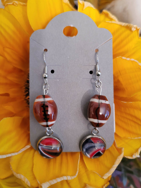 Football earrings