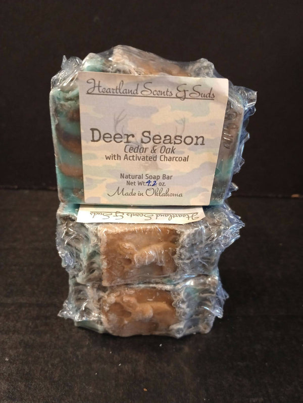 Deer Season Camo Soap Bar with Activated Charcoal