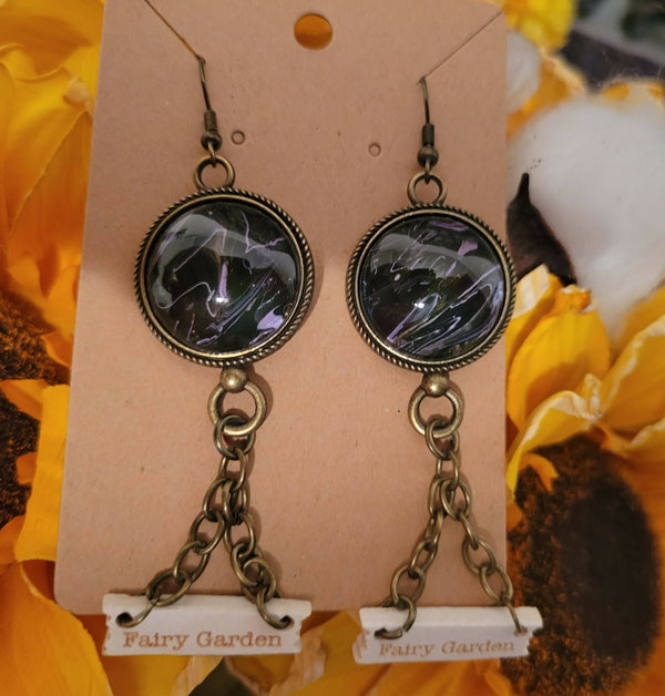 Fairy garden earrings